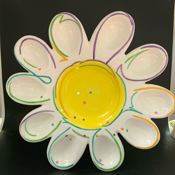 Department 56 Egg Plate!  Deviled egg dish. - Picture 1 of 6